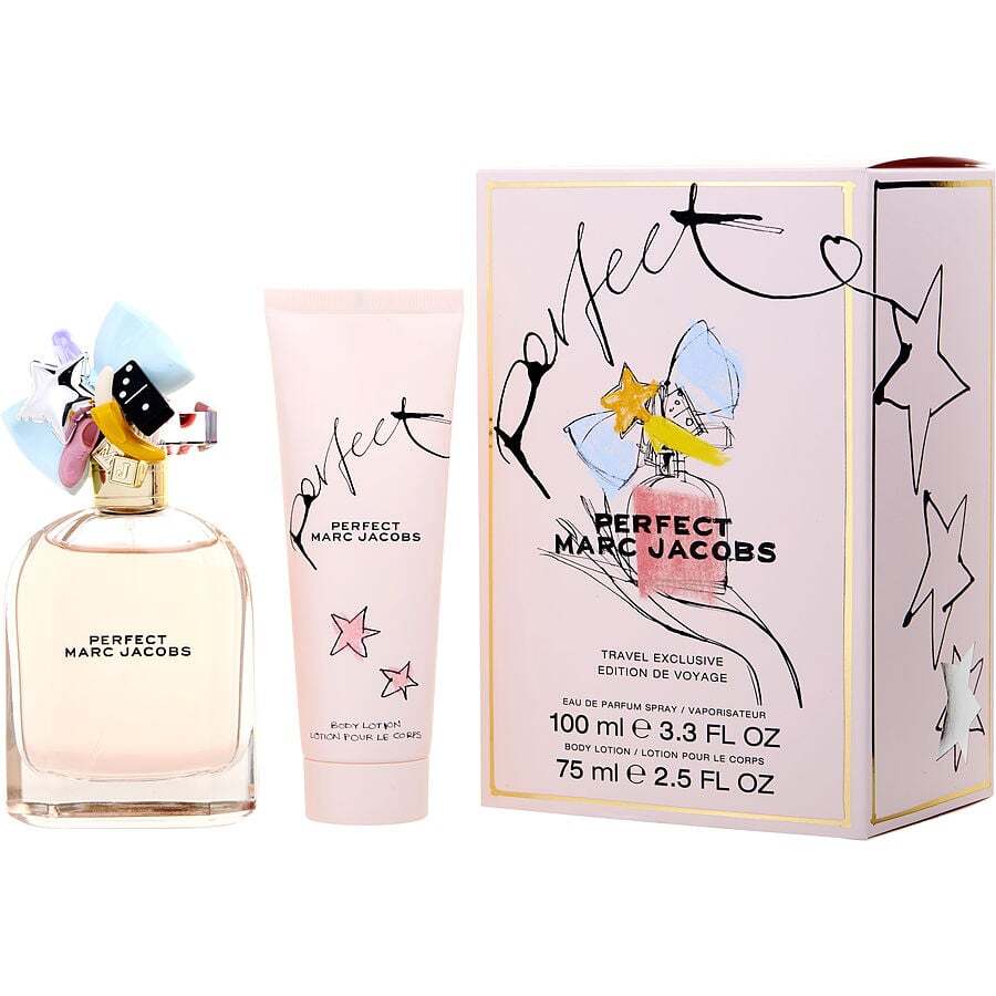 MARC JACOBS PERFECT (WOMEN) - EAU DE PARFUM SPRAY 3.4 OZ & BODY LOTION 2.5 OZ